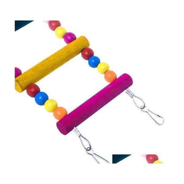 

colored bird ladder parrot swings bird toys cage accessories for cockatiel conure parakeet s qyltsv bdenet