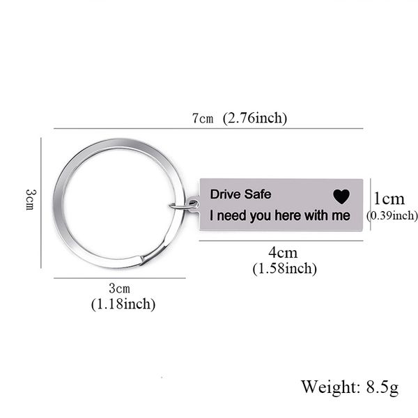 

you personalized i engraved keychain need drive safe here with me key chain couples keychains for hunsband boyfriend jewelry gifts, Slivery;golden