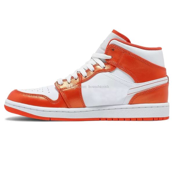 

jumpman 1 mid se electro orange basketball shoes 1s sneakers dm3531 800