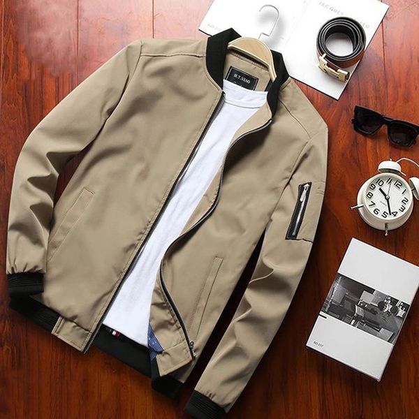 

spring men's bomber zipper jacket male casual streetwear hip hop slim fit pilot coat jackets hombre outwear kg-4, Black;brown