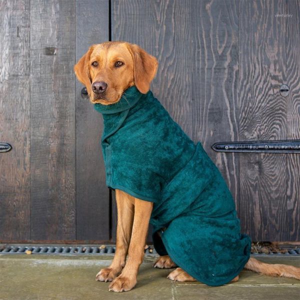 

dog apparel grooming soft comfortable warm water absorbent bathing accessories bathrobe cleaning bath towel microfibre coat for puppy1