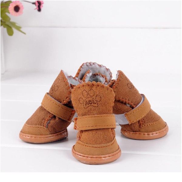 

dog's shoes colorful dog puppy pet shoes boots pu silica gel waterproof pet rain boot anti-slip shoes pet wmtevw