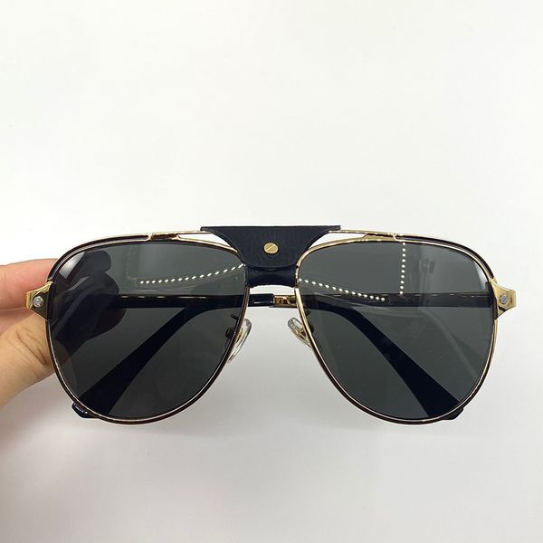 

ct0192s new men and women round sunglasses metal frame popular retro uv400 lenses eye protection classic style gift box, White;black