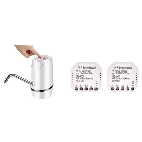 

water dispenser 1 set usb charge electric & 2 pcs wifi smart switch app control