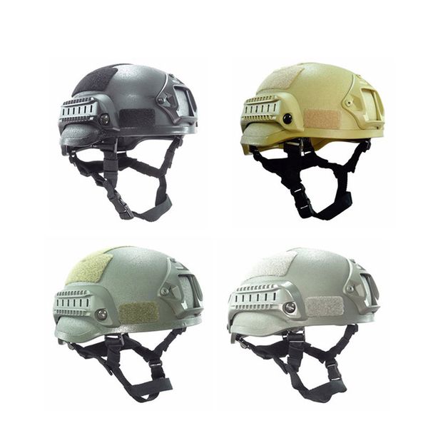 Outdoor aggiornato Mich 2002 Helmet Fighting Equipment Airsoft Paintabll Shooting Head Protection Gear Tactical Fast Helmet NO01-042