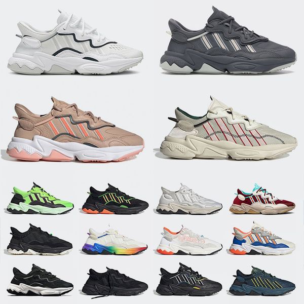 

new ozweego men women running shoes bliss bold orange cloud white triple black mystery brown pride mens trainers outdoor sports sneakers