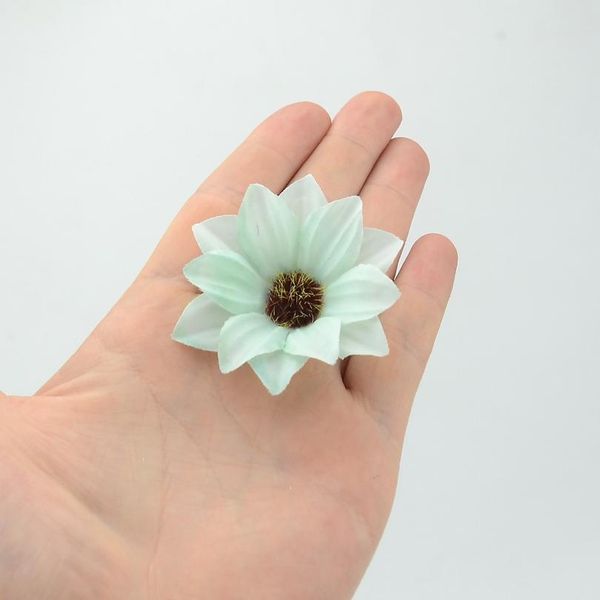 

20pcs 6cm gerbera artificial flower home party decoration scrapbooking accessories wreath diy head craft fake wmtrck