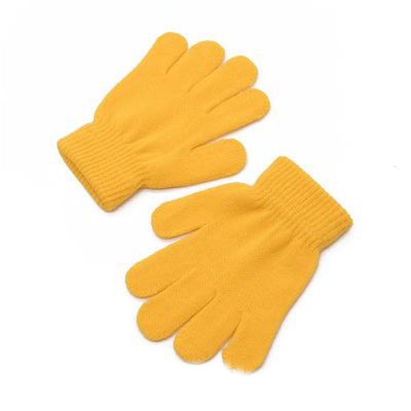 

and 7 magic colors winter knitting gloves autumn student lovely child solid color keep warm finger gloves for kids baby girls boys
