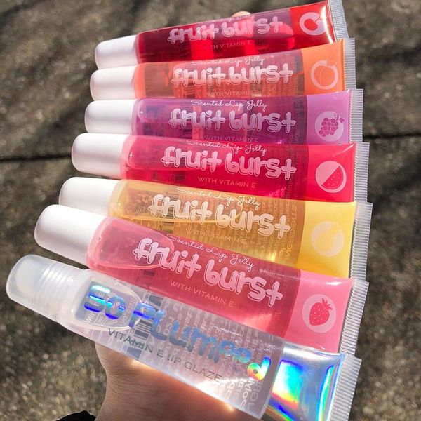 

fruit burst lip oil scented lip gloss plumping gloss scented jelly big moisturizer shiny vitamin e mineral oil
