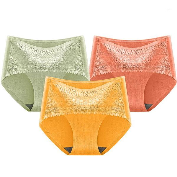 

new big size underwear solid seamless mid-waist lace women's underwear panties plus size women panties soft bow1, Black;pink