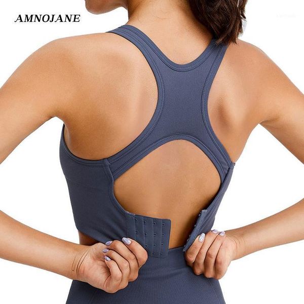 

gym clothing comfy fitness girls bra sport bras women bralette crop mesh pad seamless workout underwear four rows buckle1, White;black