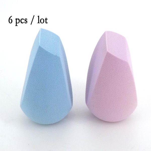 

6 pcs professional pudding oblique shape cosmetic powder puff makeup sponge blending face liquid foundation cream make up tools