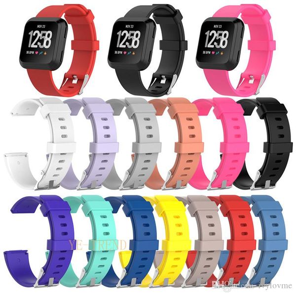

new arrival for fitbit versa wristband wrist strap smart watch band strap soft watchband replacement smartwatch band ship