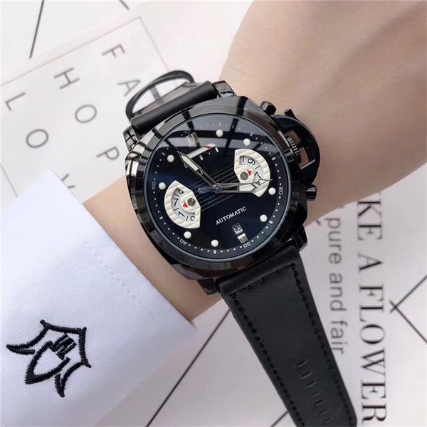 

leather men's famous watches classic watch style di strap fashion mens military lusso dress watch orologio designer brand dcsux, Slivery;brown