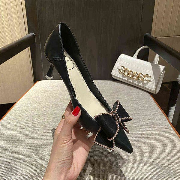 

women's sandals a618- high-heeled thin heels spring and autumn 2022 net red temperament dign feeling patent leather single shoes wome, Black