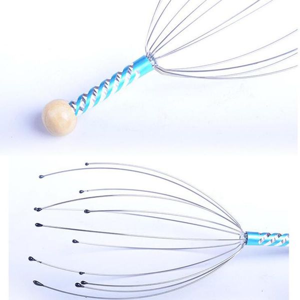 

relieve stress head massager promote blood circulation relaxing therapeutic scalp comb scratcher keep healthy relieve stress q bbynza, Silver