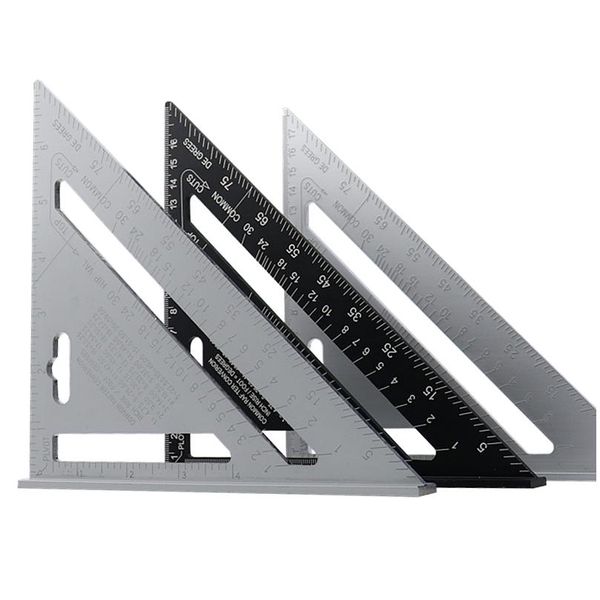 

7 '' треугольник угол транспортировки алюминиевый сплав скорость квадратный измерительный линейтер mire для кадрирования здание плотник изме