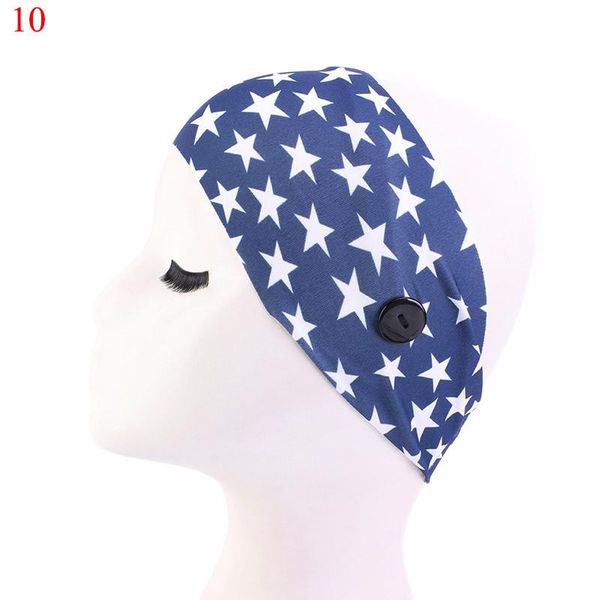 

vintage headband with buttons women floral printing elastic hair bands yoga hairband sport stretch mask holder hair accessories q wmtkkx