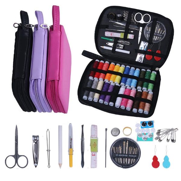 

sewing kits diy multi-function sewing box set for hand quilting stitching embroidery thread accessories for knitting, Black