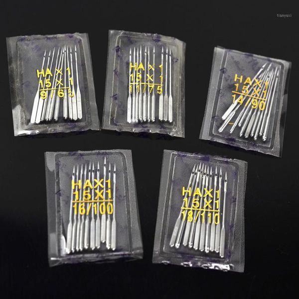 

10 pcs household sewing machine needles ha x 1 #9 #11 #12 #14 #16 #18 for singer brother janome1, Black