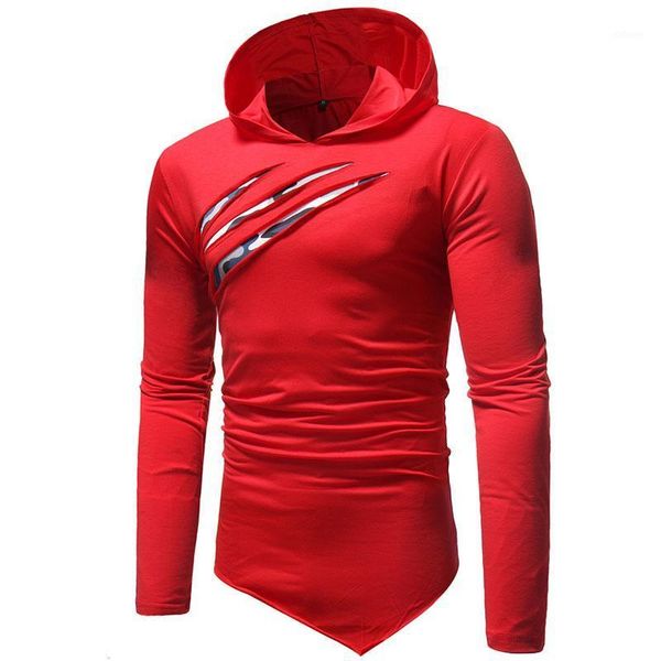 

hoodies scratch pattern of camouflage slim fit solid men's t-shirts casual tshirt homme long sleeve t shirt men1, White;black