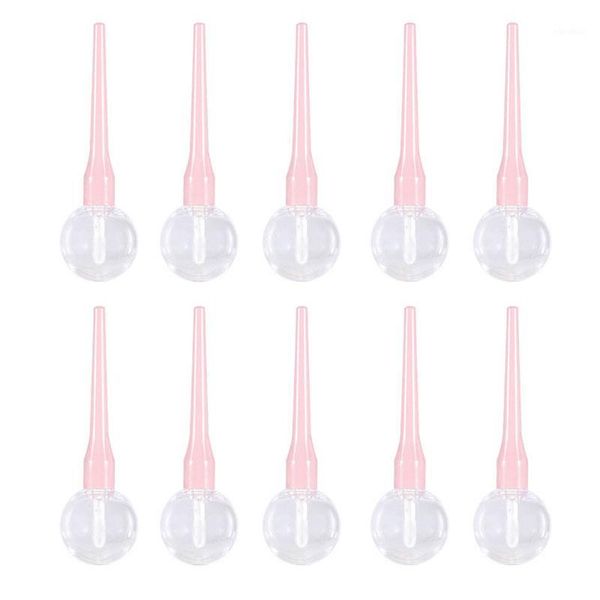 

5/10pcs 6ml pink lollipop empty lip gloss tube mini refillable bottles lips bottle brush container lipgloss tube lipstick1