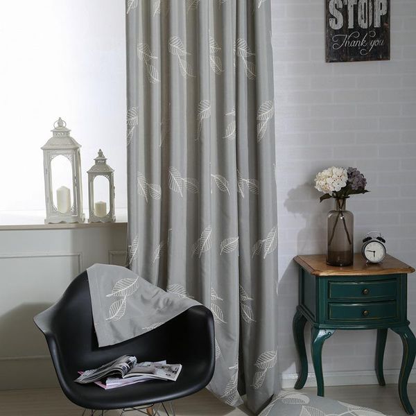 

american country leaf multicolor curtains for living dining room bedroom