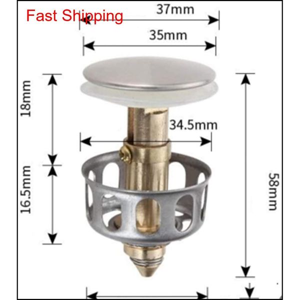 

us stock universal sink wash basin bounce drain filter,pop up bathroom sink drain plug with basket,universal size jllgwn lajiaoyard