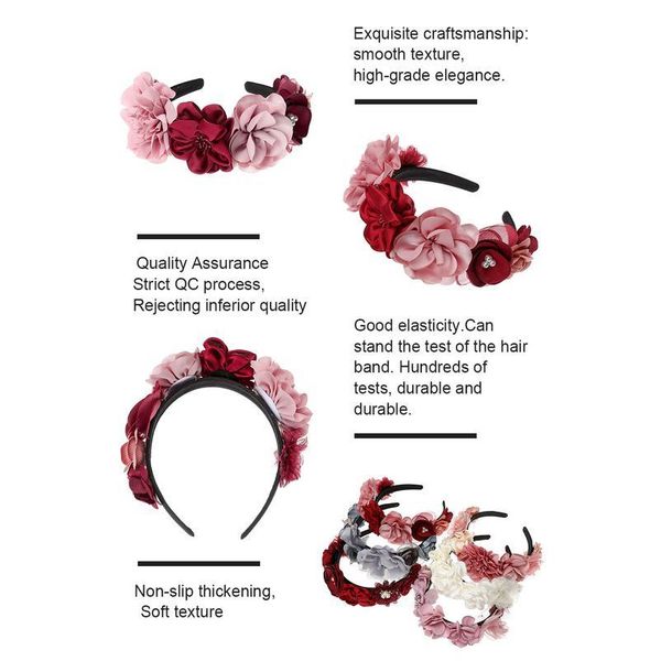 

levao bridal garland headpiece solid flower headband party wreath hairbands lady girls hair accessories corolla crown h qylkaq