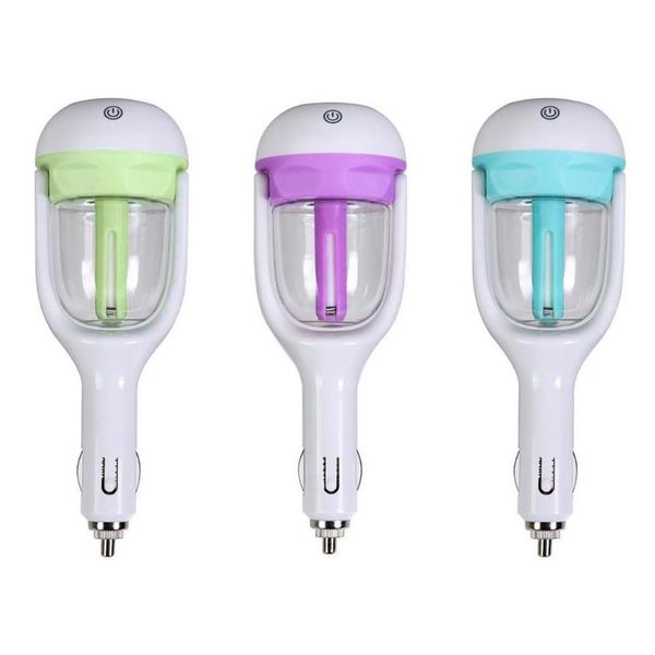 

1pcs 12v freshener oil car steam humidifier aroma mini air purifier diffuser mist maker fogger