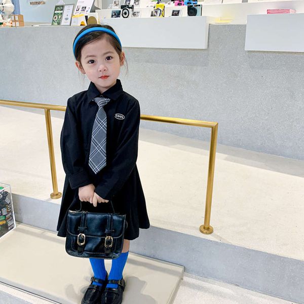 

girls new children's drs baby deer girl tie princs skirt spring and autumn, Red;yellow