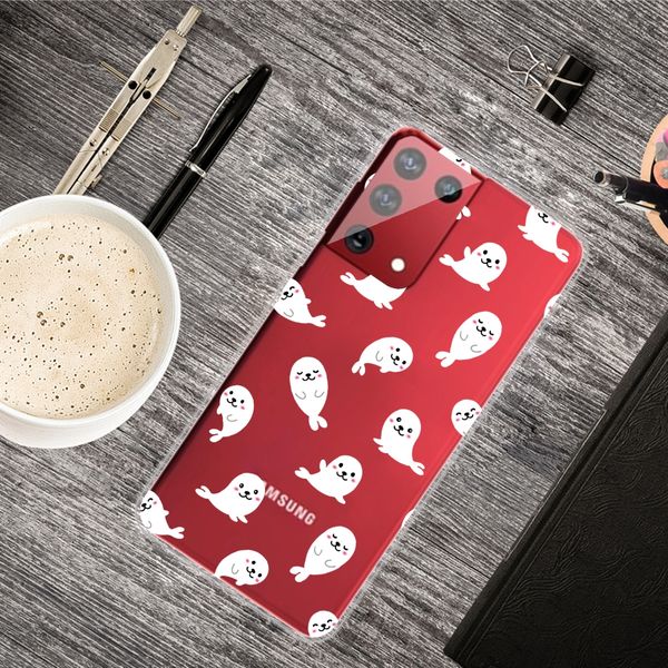 

for samsung galaxy s30 ultra shockproof painted transparent tpu protective case