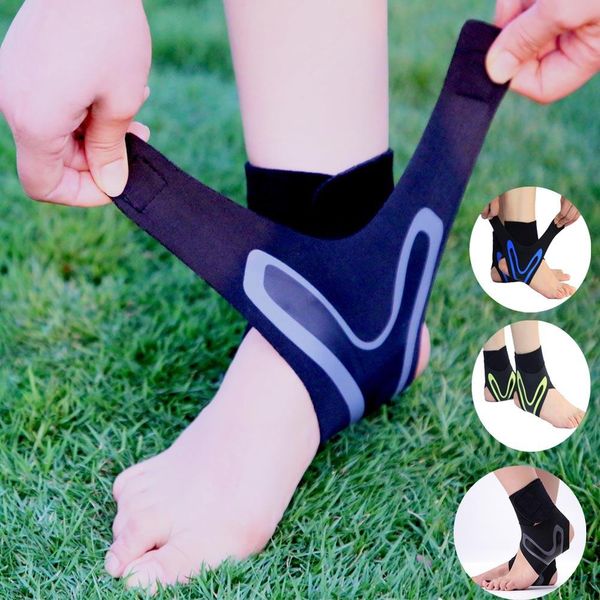 

1 шт. поддержка лодыжки поддержка ремня, регулируемая и защитная ножная повязка, анти-растяжение спортивных и фитнес-браслет, Blue;black