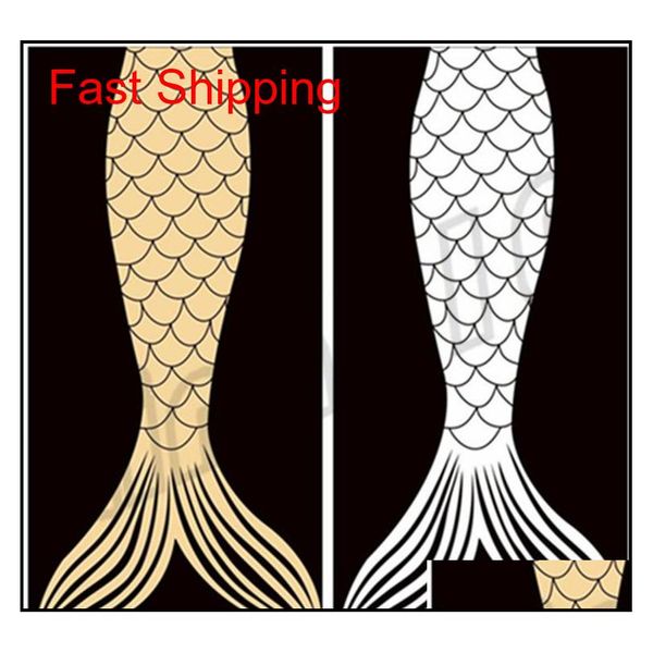 

mermaid tail beach towel fashion rectangle printed towels selling cartoon home bath towel multicolor beac jllzju xmh_home