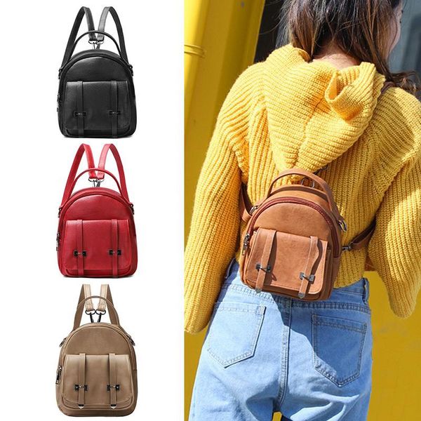 

backpack style mini pvc adjustable shoulder strap wear-resistant bag for women girls sale-wt