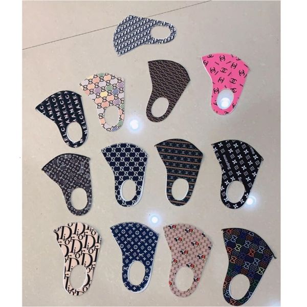 

breathable spring print summer letter face washable mask sunproof dustproof cycling sports mouth cover macn5fnm