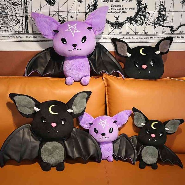 

dark series pentacle moon bat doll stuffed gothic rock style bag plush toy home halloween christmas gift