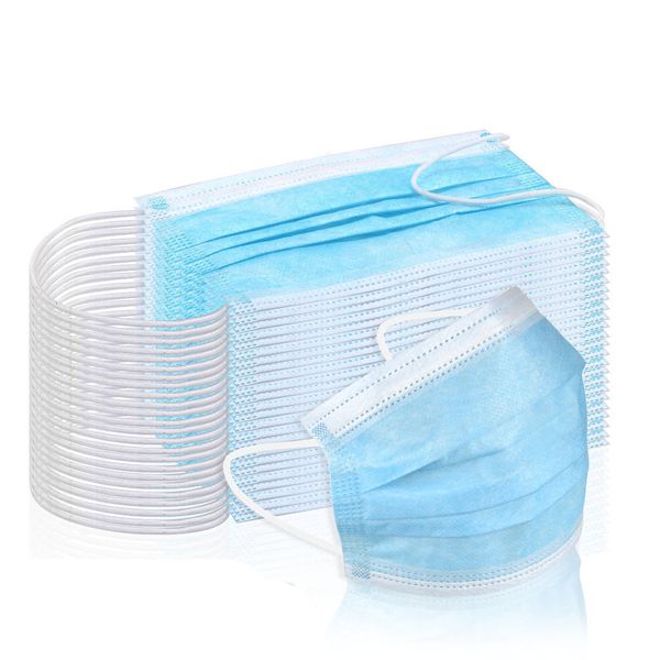 

disposable mask earloop face mouth masks mouth mask non-woven melt blown 3-layer mascarilla personal health mask mouth face sanitary masks