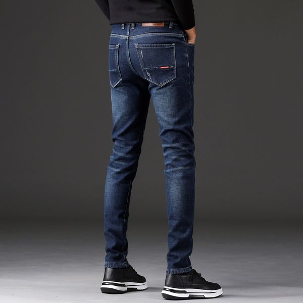 

autumn and winter 2020 casual straight jeans for men, Blue
