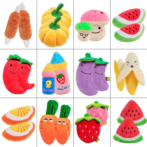 10/20/50 PCs / Lot Mix Colors Atacado Pet Dog Brinquedos para Cães Pequenos Cachorro Café Cat Cat Chew Squeaker Squeaky Plush Toy Pet Supplies Y200330