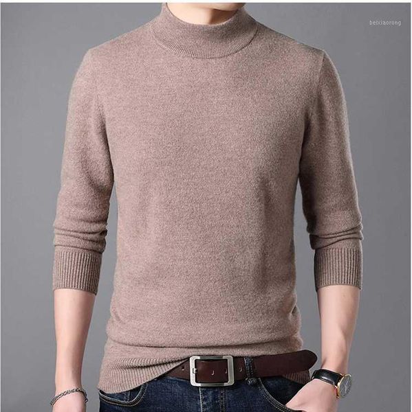 

half turtleneck cashmere pullover men sweater clothes for 2019 autumn winter sueter hombre robe pull homme hiver mens sweater1, White;black