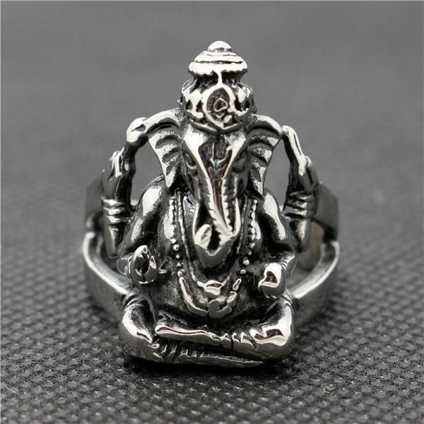 

cluster rings 316l stainless steel cool thailand ganesha ring est, Golden;silver