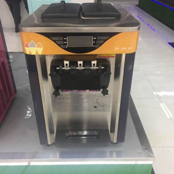 

small automatic soft ice cream machine commercial deskice cream machine stainless steel making 2000w