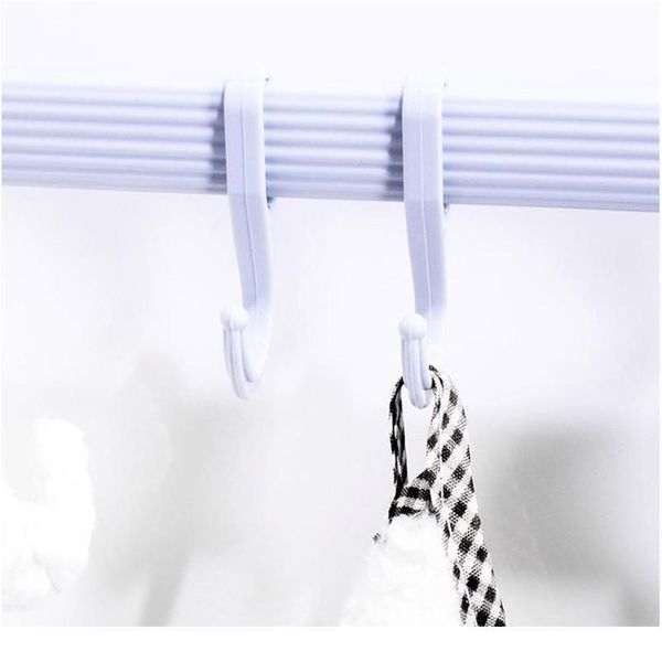 

6 hooks wall mounted seamless holder adhesive plastic hook toilet storage rack shelf kitchen bathroom accessories row w jllefb