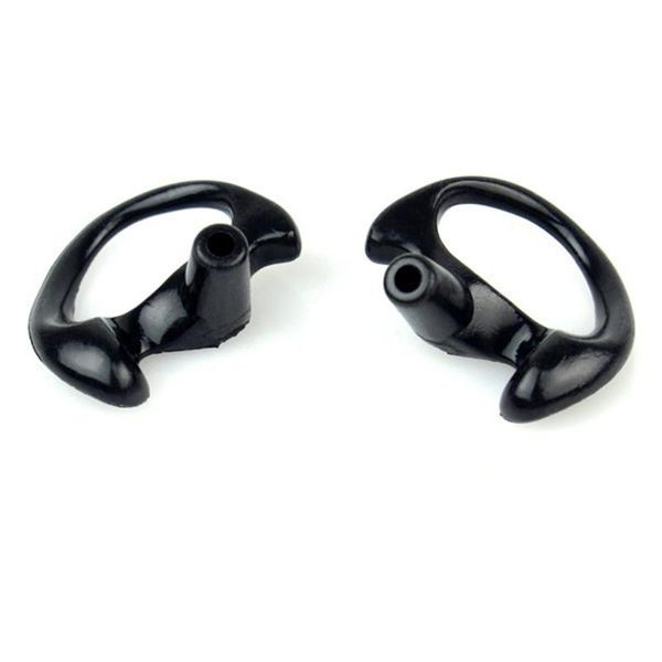 

two way radio 3 pairs white or black silicone soft earbud for walkie talkie covert acoustic tube earpiece small/middle/large