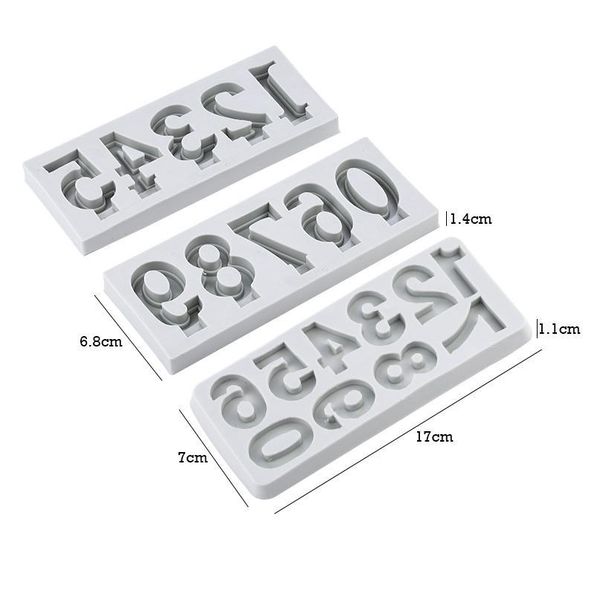 

3d mold sile number block letters cake mold decoration tools chocolate candy mold cookie bak qyltfw