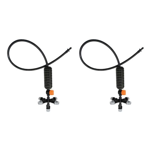 

watering equipments plastic 5-head micro spray mist nozzle irrigation system fog cooling garden greenhouse adjustable