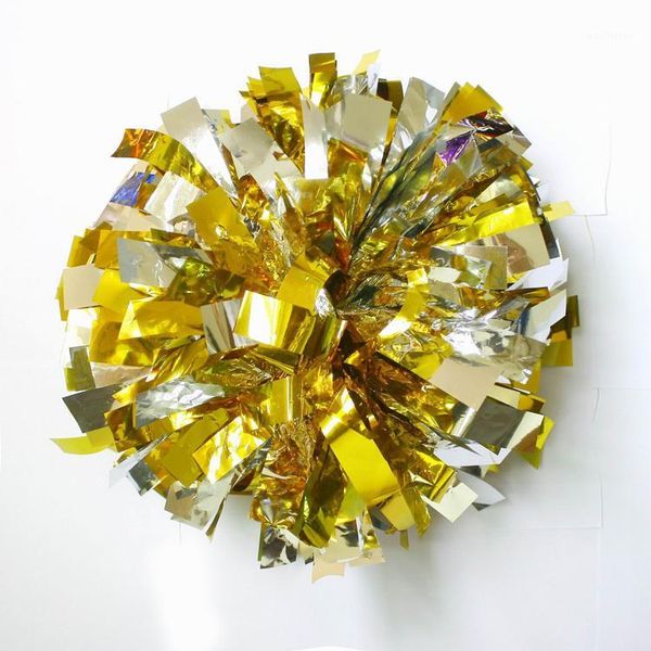 

cheerleading mixed color sports pompoms (20 pieces/lot) cheerleader supplies and handle can choose 1