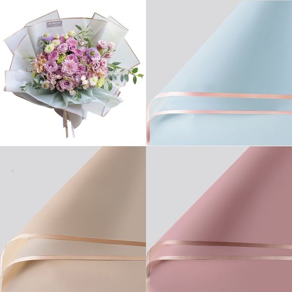

flower packing paper bouquet wrapping supplies waterproof valentines day wedding celebration bouquets packaging material a set of 20 sheets