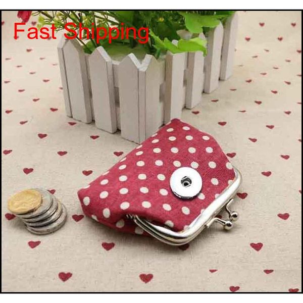 

hor fashion pu leather wallet 018 mini bag wallet 18mm snap button bag coin purse charm interchangeable jewelry qylwtp new_dhbest, Silver